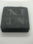 Monogram Slate Coasters